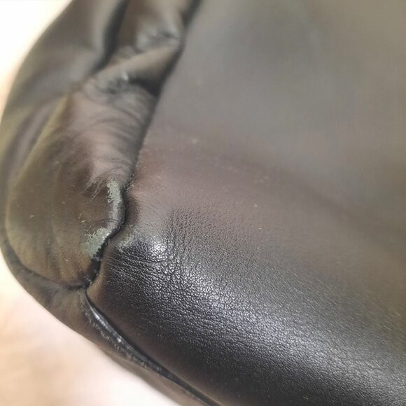 Marc By Marc Jacobs Leather Tote Bag Large Black Beige Two Tone Handbag - Picture 10 of 12